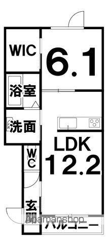 TOWN N02(1LDK/1階)の間取り写真