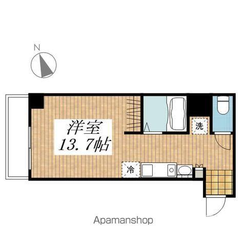 ブリティッシュクラブ山手(ワンルーム/4階)の間取り写真