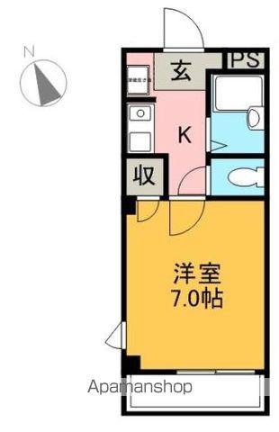 サンパークみずほ(1K/3階)の間取り写真