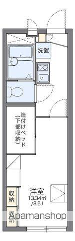 レオパレス北小畑(1K/2階)の間取り写真
