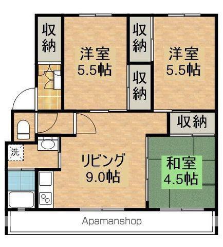 サルヴァトーレ寿(3DK/1階)の間取り写真