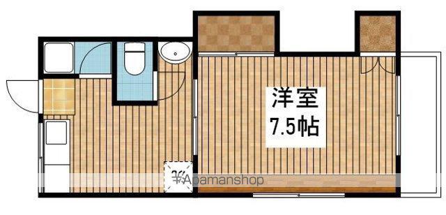 ハイツ八潮B(1K/2階)の間取り写真