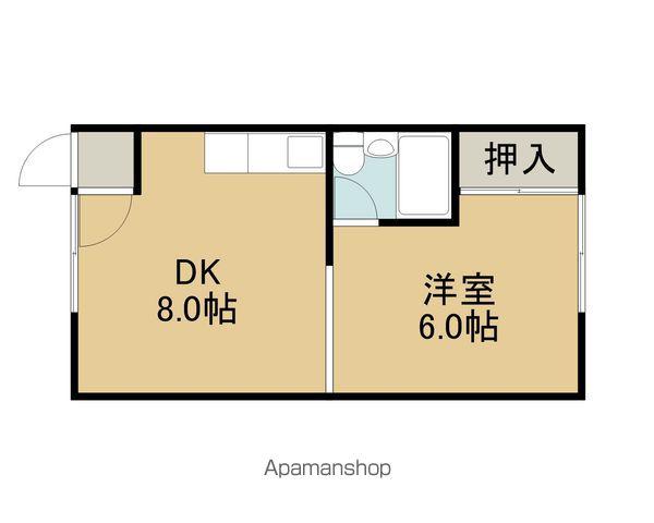 コーポサクライ(1DK/2階)の間取り写真