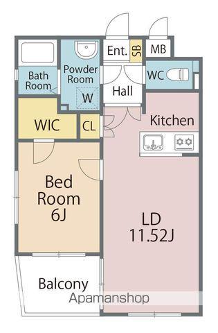 GRACEFUL HILLS 南佐古(1LDK/1階)の間取り写真