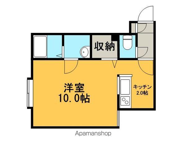 デリーロ・ジェンテ(1K/2階)の間取り写真