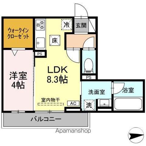 LEONE RESIDENCE(1LDK/1階)の間取り写真