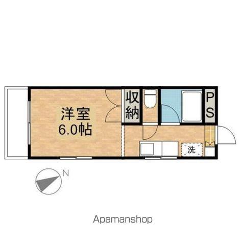 リバーサイドビレッジ(ワンルーム/3階)の間取り写真