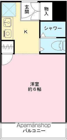 エルベコート泉大津(ワンルーム/4階)の間取り写真