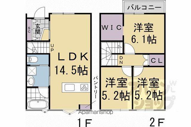 KYO STAGE KAZA(3LDK)の間取り写真