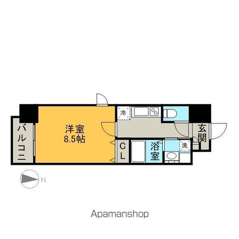 ヴェーラカーサウルバーナ(1K/3階)の間取り写真