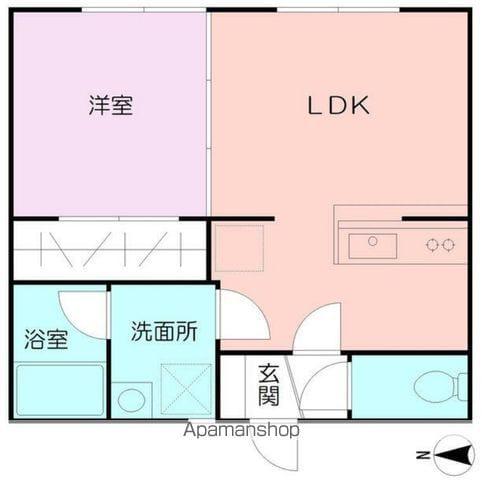SBCⅡ(1LDK/1階)の間取り写真