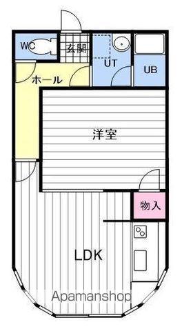ラフォーレ美沢(1LDK/2階)の間取り写真
