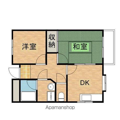 J・T・Y・21(2DK/1階)の間取り写真