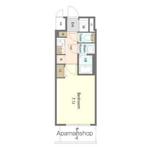 SーRESIDENCE名古屋菊井ALINE 6月19(1K/11階)の間取り写真