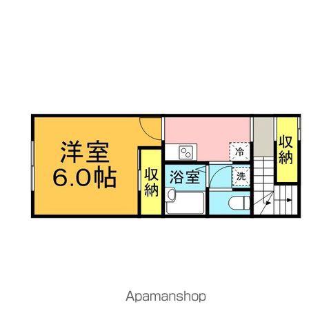レオネクストアーバン四季(1K/2階)の間取り写真