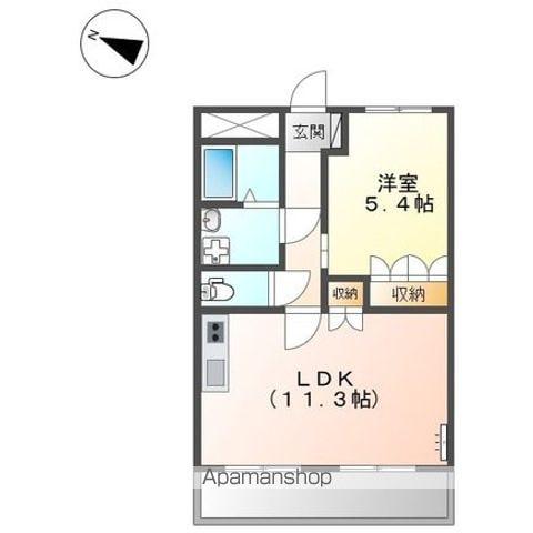 EL GRACE(1LDK/2階)の間取り写真