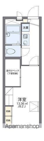 レオパレスメゾンローリエ2(1K/1階)の間取り写真