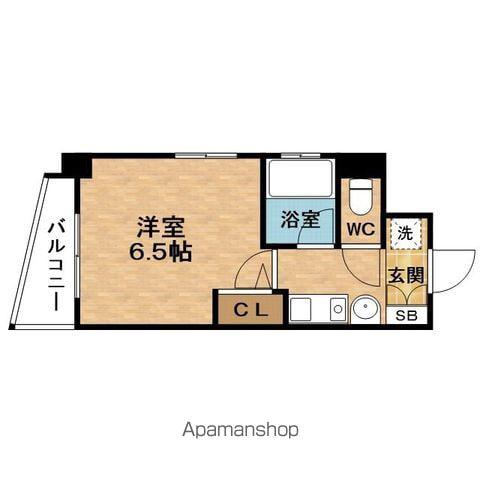 ESLEADDOSHINDAISAN(1K/2階)の間取り写真