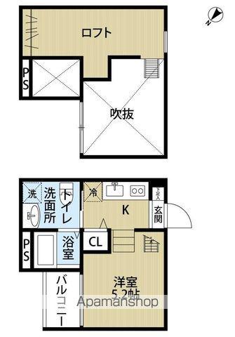 MONT CYPRES(ワンルーム/2階)の間取り写真