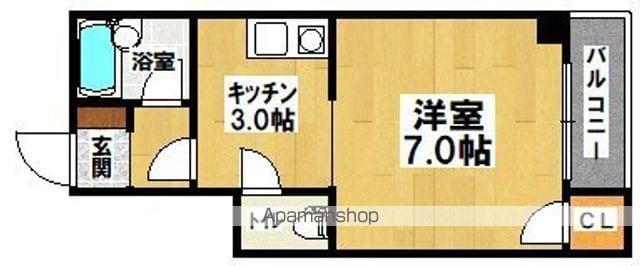 メゾン住吉弐番館(1K/8階)の間取り写真