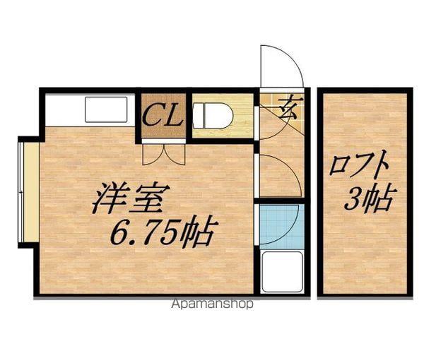 エクセレント2(ワンルーム/2階)の間取り写真