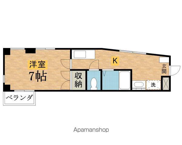 ハイムサニーキャビンアネックス(ワンルーム/2階)の間取り写真