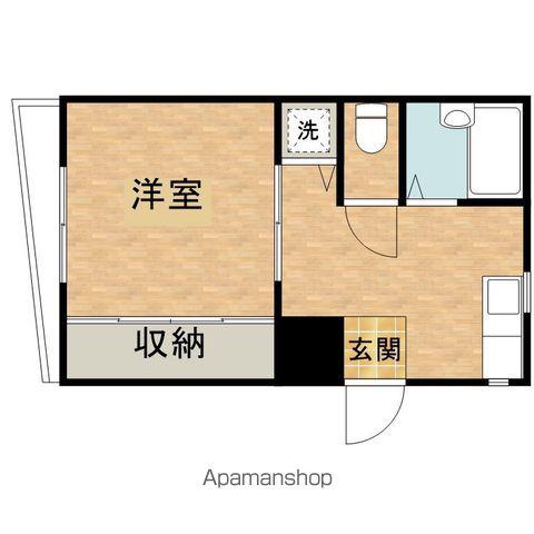 スノーハイツ(1K/2階)の間取り写真