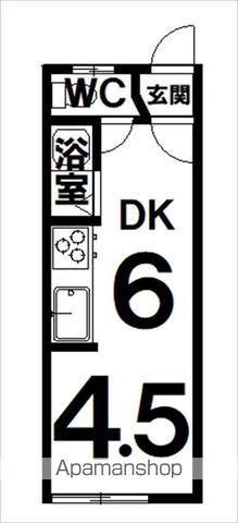 ロイヤルハイツ1.7(1DK/1階)の間取り写真