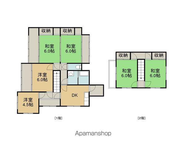 久大本線 古国府駅 徒歩8分 2階建 築58年(6DK)の間取り写真