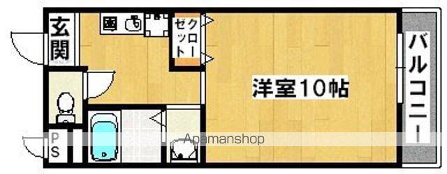 フルーリ深井(1DK/3階)の間取り写真