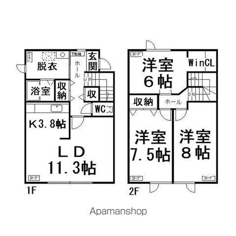 コム・フォートロピア(3LDK/1階)の間取り写真