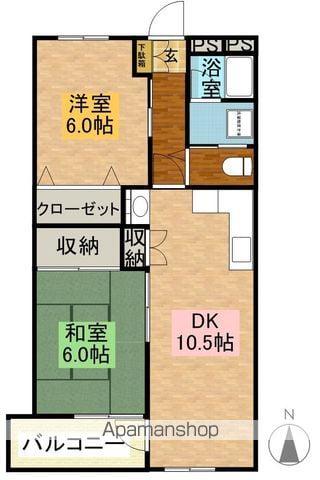 マンションエクセル(2LDK/4階)の間取り写真