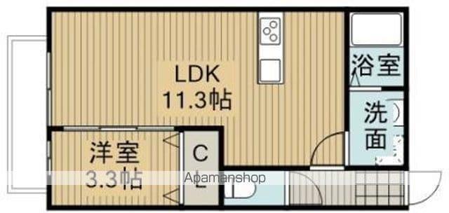 ヴィオールチェ(1LDK/2階)の間取り写真