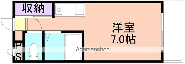 コーポYK(ワンルーム/3階)の間取り写真