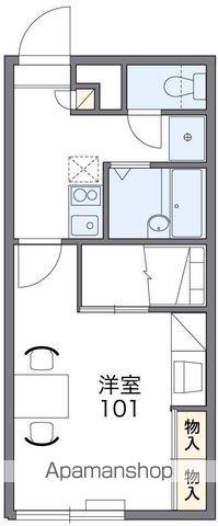 レオパレスグランTRNⅡ(1K/2階)の間取り写真