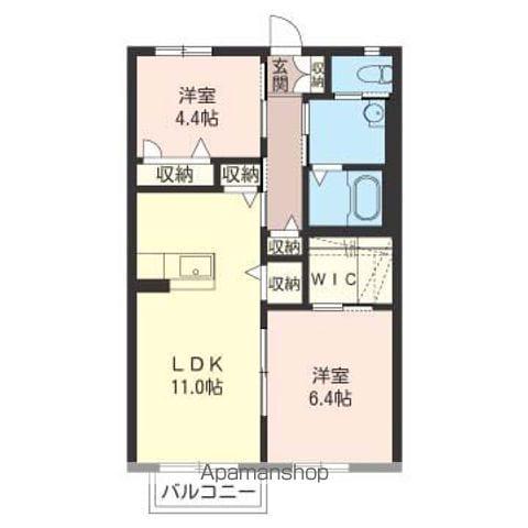 サン・レジデンス(2LDK/2階)の間取り写真