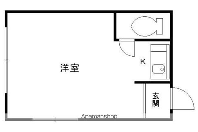 ロイヤルハイツアオキ(1K/4階)の間取り写真