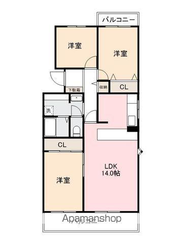 パストラル21(3LDK/2階)の間取り写真