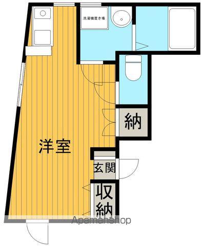 空港第3ビル(ワンルーム/4階)の間取り写真