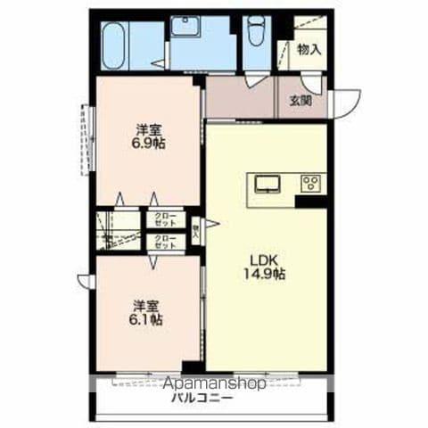 MASTTOWN FERIO(2LDK/1階)の間取り写真