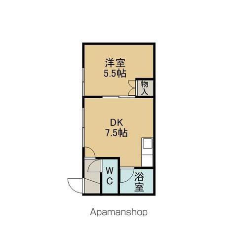シェレナ住吉Ⅵ(1DK/2階)の間取り写真