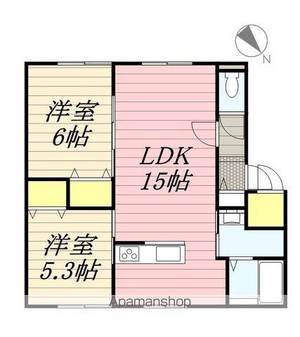 CHOUETT(2LDK/1階)の間取り写真