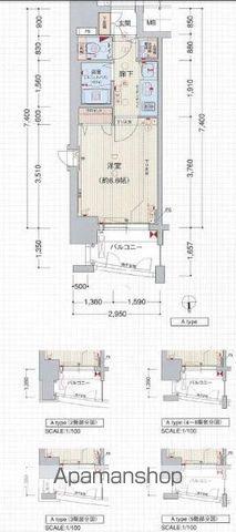 プレサンス大須観音駅前サクシード(1K/6階)の間取り写真
