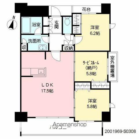 プライムメゾン セントラルパーク(2SLDK/3階)の間取り写真
