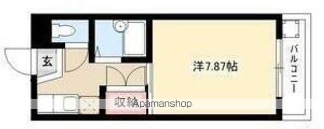 SUN ROYAL(1K/1階)の間取り写真