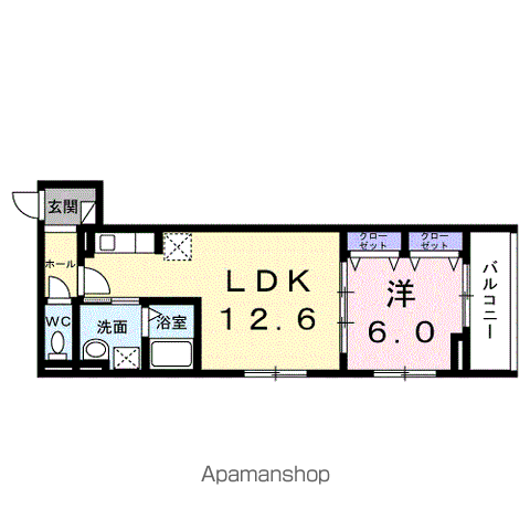 クレストネリマ(1LDK/3階)の間取り写真