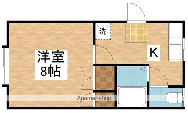 パストラルⅠ(1K/2階)の間取り写真