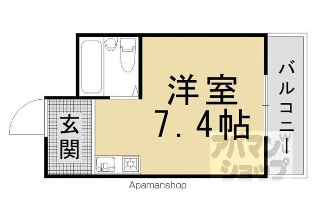 ベルシャトームラジ(1K/2階)の間取り写真