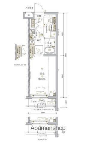 ARCOBALENO TORITSUKASEI(1K/2階)の間取り写真