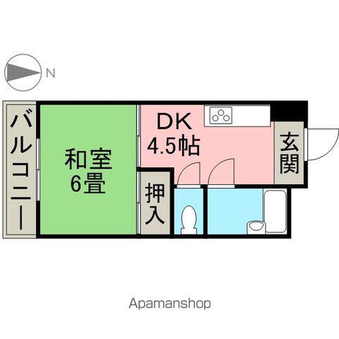 東海伸銅ビル(1DK/3階)の間取り写真